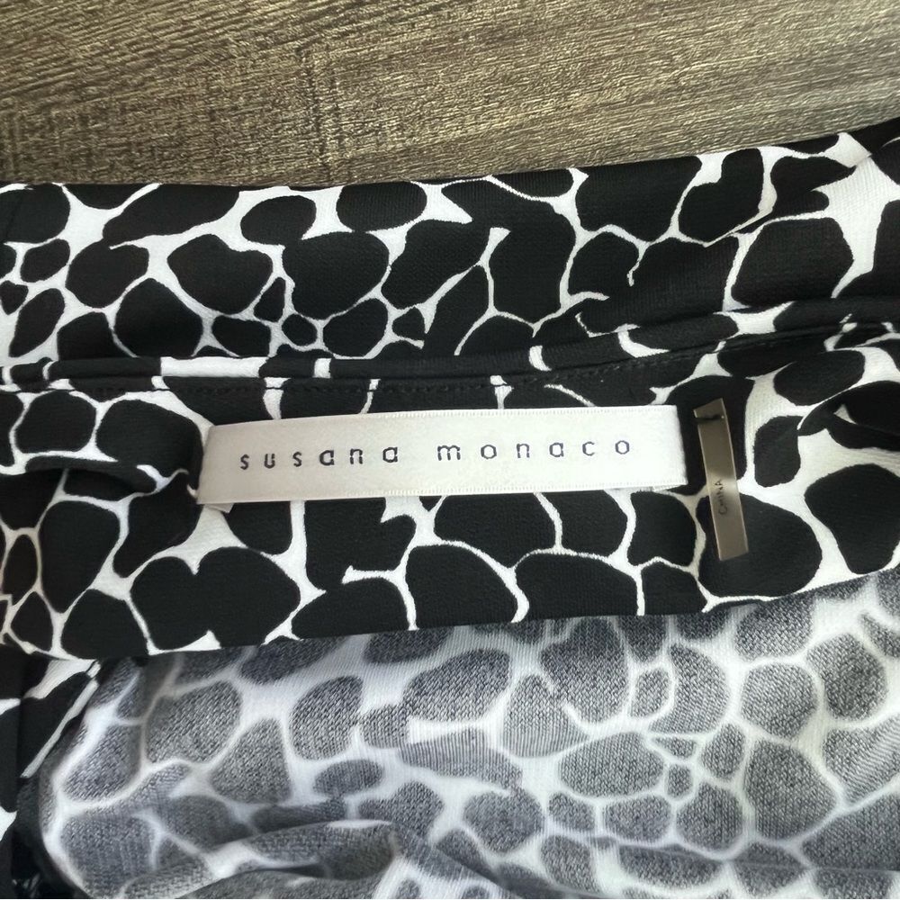 Susana Mónaco Black and White Dress Size M - Picture 7 of 12